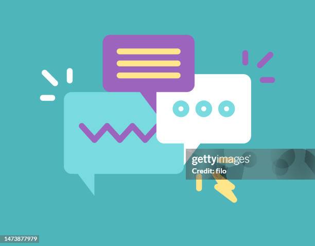 conversation chat talking speech meeting symbol - debate stock illustrations