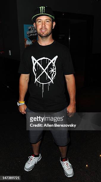 Motocross/Supercross star Jeremy McGrath attends the "Text And Meet" fundraiser hosted by X Games athletes and benefitting the Be The Match...