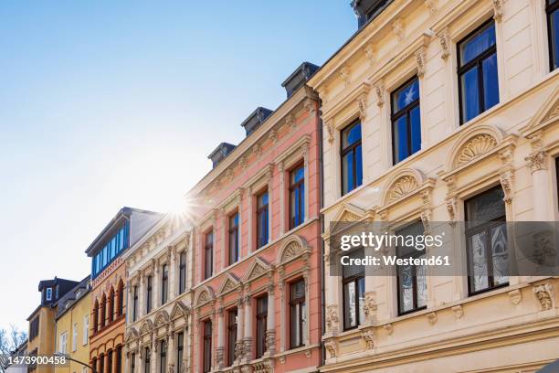 germany, north rhine westphalia, cologne, row of historic wilhelminian apartments in lindenthal - historic building stock pictures, royalty-free photos & images