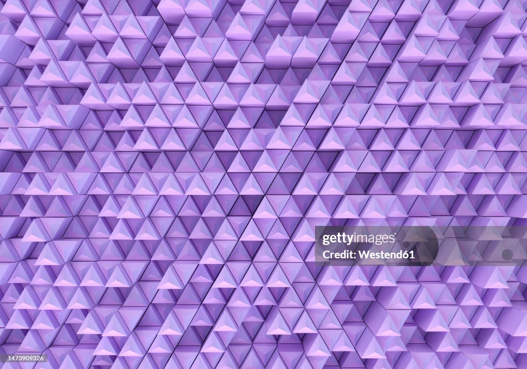 Three Dimensional Render Of Rows Of Triangle Shaped Columns High-Res ...