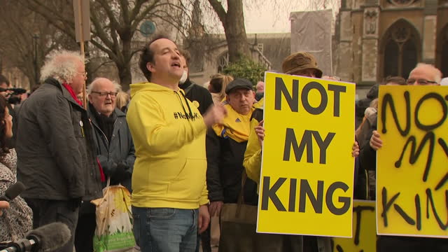 GBR: "Not My King" Protests During Commonwealth Day 2023