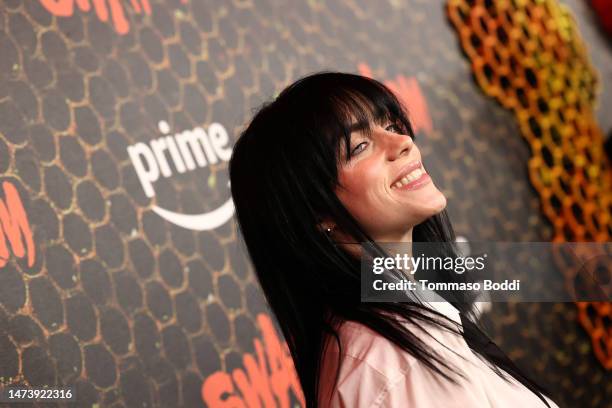 Billie Eilish attends the "Swarm" Red Carpet Premiere and Screening in Los Angeles at Lighthouse Artspace LA on March 14, 2023 in Los Angeles,...