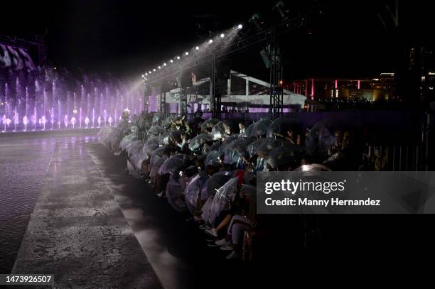 Atmosphere at the Boss Spring/Summer 2023 Miami Runway Show at One Herald Plaza on March 15, 2023 in Miami, Florida.