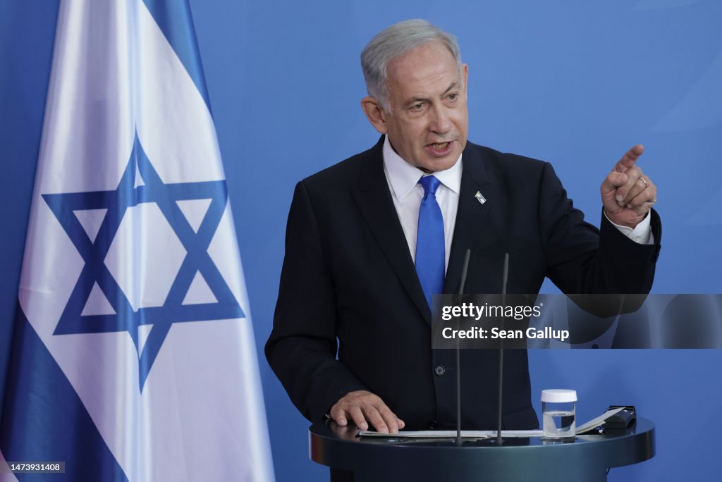 Israeli Prime Minister Netanyahu Visits Berlin