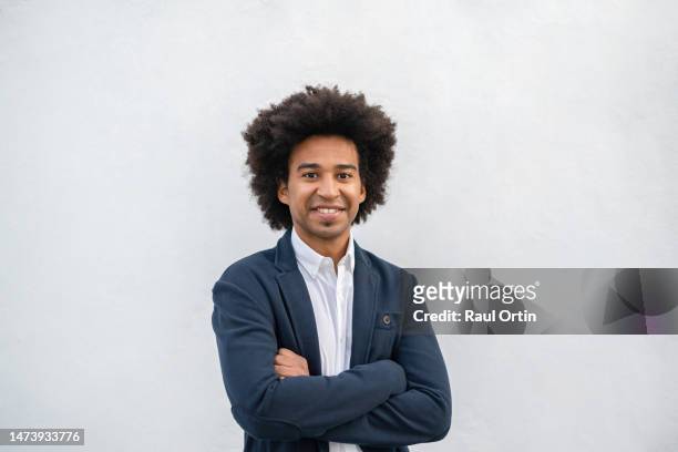 portrait of confident young businessman - architect object stock pictures, royalty-free photos & images