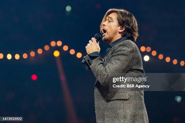 Waylon performs during the Holland Zingt Hazes Kick Off at the Ziggo Dome on March 10, 2023 in Amsterdam, Netherlands.