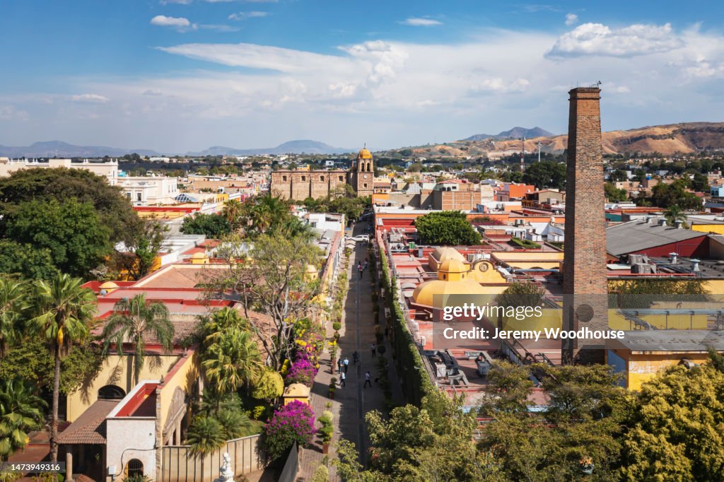 Aerial View of Central Historic District of Tequila