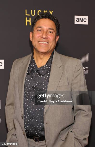 Oscar Nunez attends the Premiere Of AMC Network's "Lucky Hank" at The London West Hollywood Beverly Hills on March 15, 2023 in West Hollywood,...