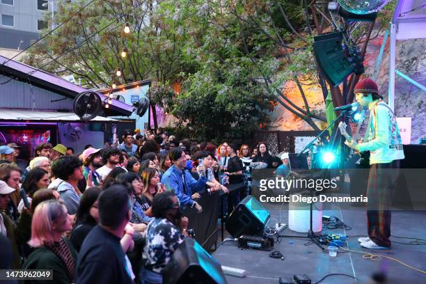 Gyungwon Shin of Asian Glow performs onstage at "Jaded & Balming Tiger" during the 2023 SXSW Conference and Festivals at Cheer Up Charlies on March...