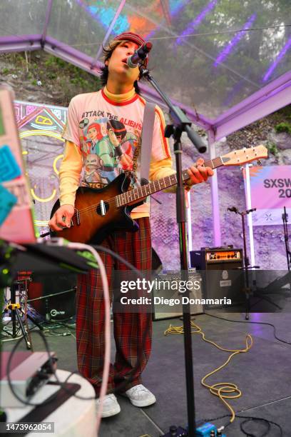 Gyungwon Shin of Asian Glow performs onstage at "Jaded & Balming Tiger" during the 2023 SXSW Conference and Festivals at Cheer Up Charlies on March...