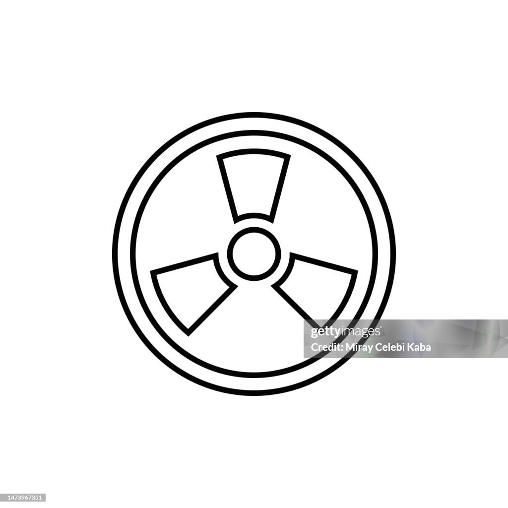 Radiation Line Icon