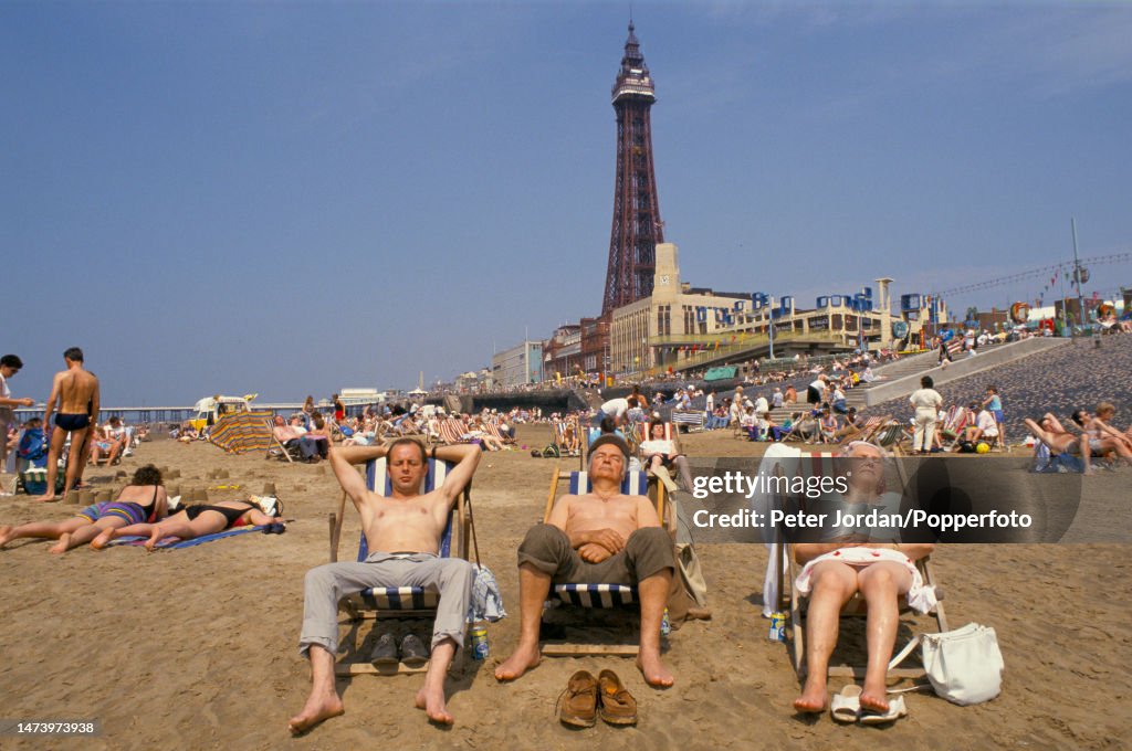 Blackpool Beach Scene