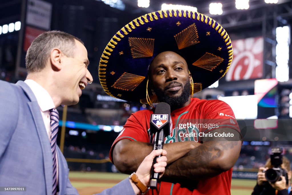 Mexico Randy Baseball Randy Arozarena of Team Mexico is interviewed by television... News ...