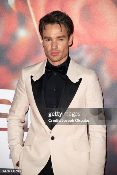 Liam Payne arrives at the "All Of Those Voices" UK Premiere at Cineworld Leicester Square on March 16, 2023 in London, England.
