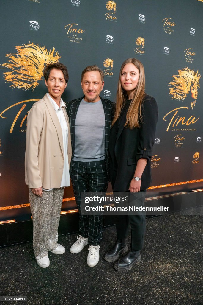 Richy Mueller, his wife Christl Stumhofer and his daughter Celina