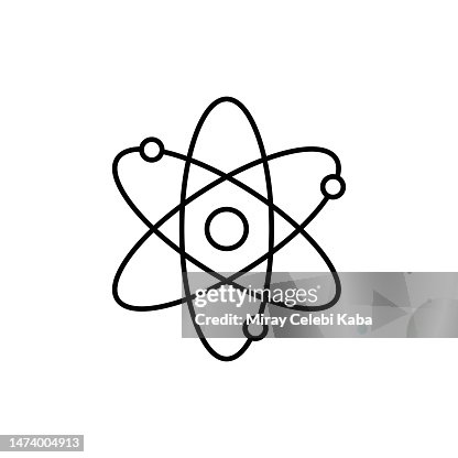 Quantum Physics Sign Line Icon Quantum Physics Sign Line Icon