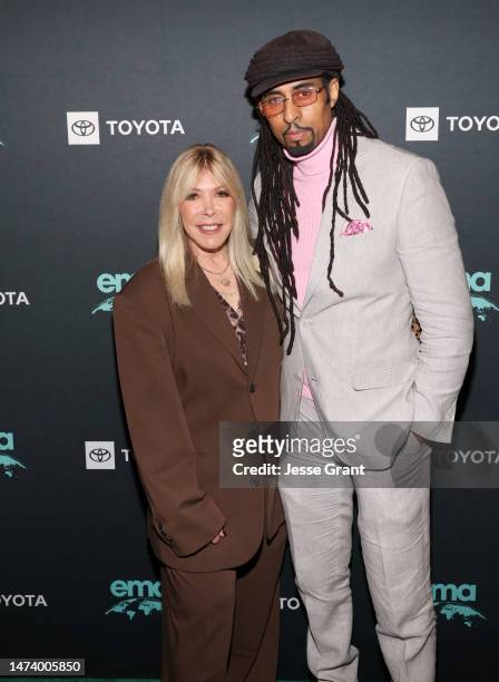 Debbie Levin and Dr. Mustafa Santiago Ali attend the Environmental Media Association IMPACT Summit at Pendry West Hollywood on March 16, 2023 in West...