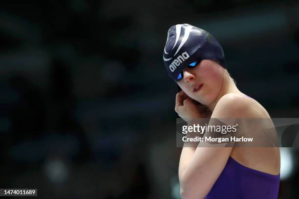 Scarlett Humphrey of Great Britain competes in the Women MC 100m Freestyle heats during Day One of the Citi Para Swimming World Series inc. British...