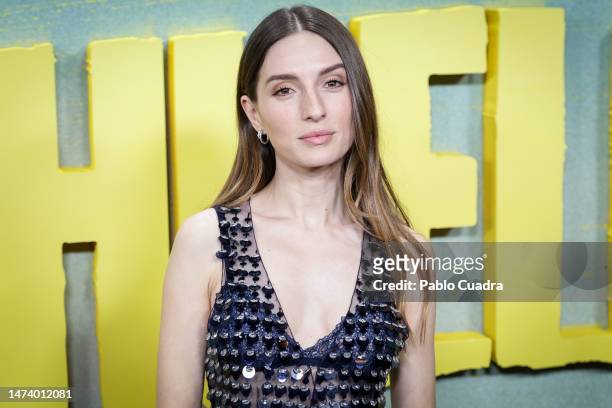 Actress Maria Valverde attends the premiere of "Sin Huellas" at Cine Callao on March 16, 2023 in Madrid, Spain.