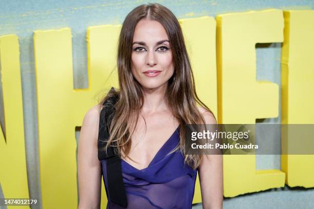 Silvia Alonso attends the premiere of "Sin Huellas" at Cine Callao on March 16, 2023 in Madrid, Spain.