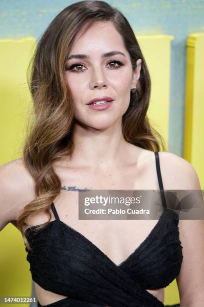 Mexican actress Camila Sodi attends the premiere of "Sin Huellas" at Cine Callao on March 16, 2023 in Madrid, Spain.
