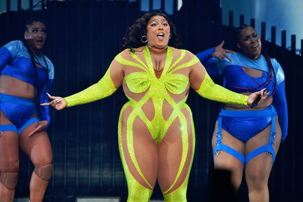 Lizzo performs at The O2 Arena on March 15, 2023 in London, England.