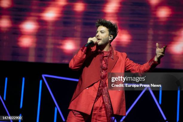 Blas Canto performs at the gala of the Dial Awards 2023 at the Recinto Ferial de Santa Cruz de Tenerife, on 16 March, 2023 in Santa Cruz de Tenerife,...