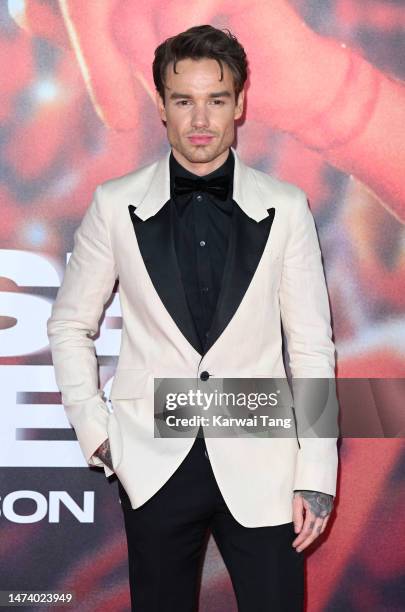 Liam Payne arrives at the "All Of Those Voices" UK Premiere at Cineworld Leicester Square on March 16, 2023 in London, England.