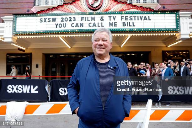William Shatner attends the world premiere of "You Can Call Me Bill" at the 2023 SXSW Conference and Festivals at The Paramount Theater on March 16,...