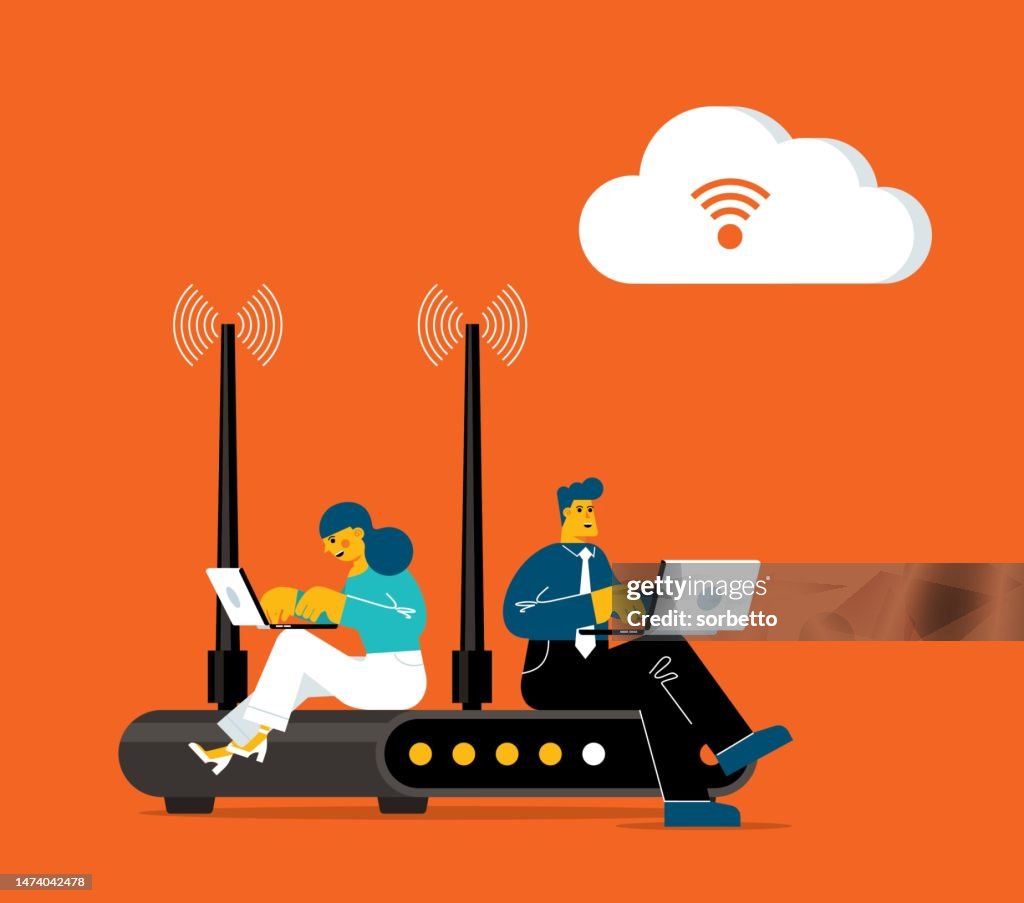 Wireless Connection Graphics Wireless Internet Connection Technology High-Res Vector Graphic - Getty ...