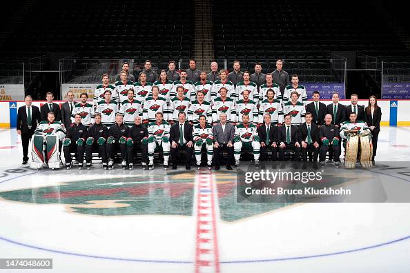 Wild Roster Minnesota Wild NHL Team Photo at the Xcel Energy Center on March 6 ...