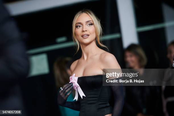 Ana Mena attends the red carpet for the "Cadena Dial" Awards 2023 on March 16, 2023 in Santa Cruz de Tenerife, Spain.