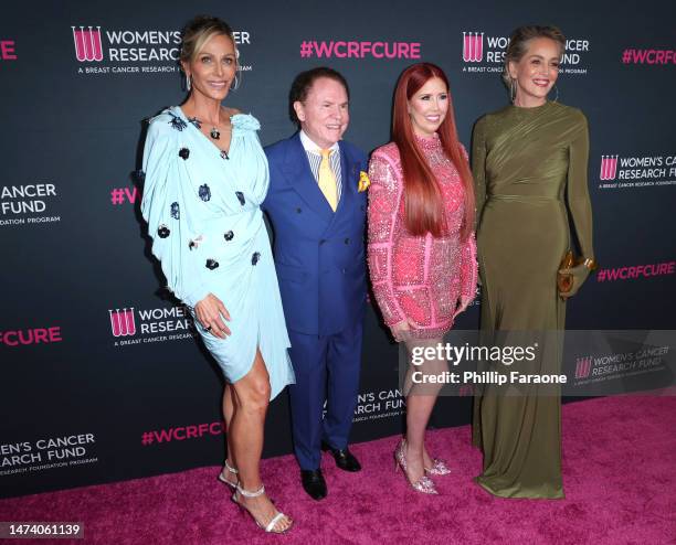Jamie Tisch, Co-founder and Gala Chair, WCRF, Richard J Stephenson, Dr. Stacie J. Stephenson, and Sharon Stone attend An Unforgettable Evening at...