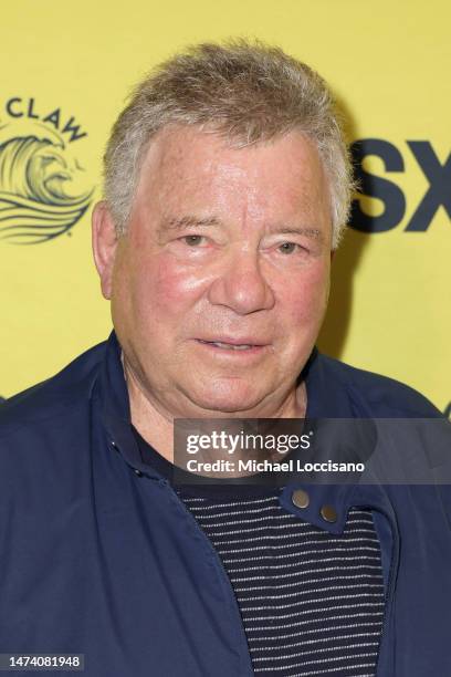 William Shatner attends the "You Can Call Me Bill" world premiere during 2023 SXSW Conference and Festivals at Stateside Theater on March 16, 2023 in...