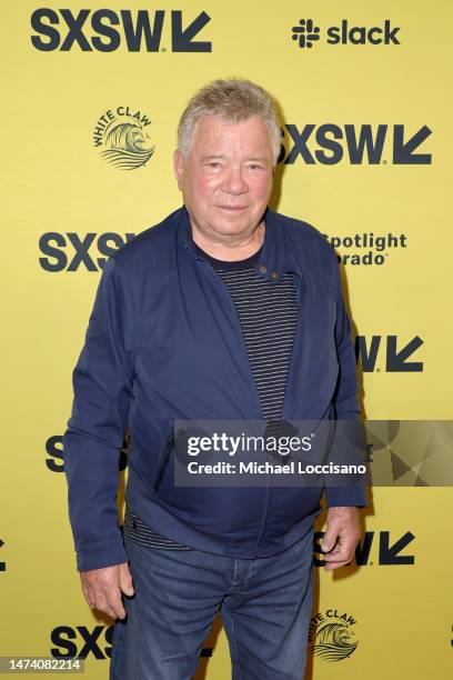 William Shatner attends the "You Can Call Me Bill" world premiere during 2023 SXSW Conference and Festivals at Stateside Theater on March 16, 2023 in...