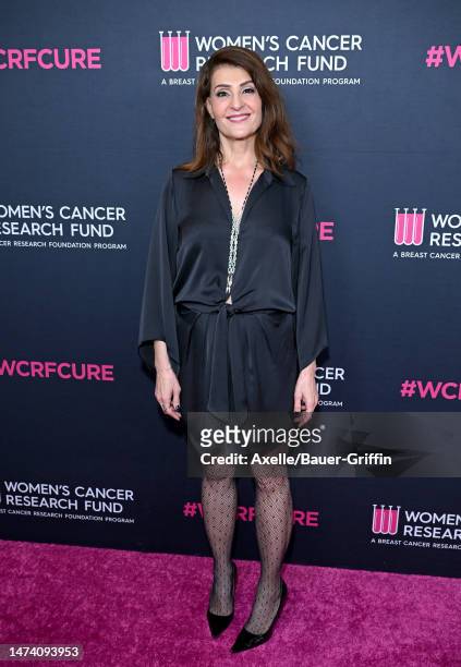 Nia Vardalos attends The Women's Cancer Research Fund's An Unforgettable Evening Benefit Gala 2023 at Beverly Wilshire, A Four Seasons Hotel on March...
