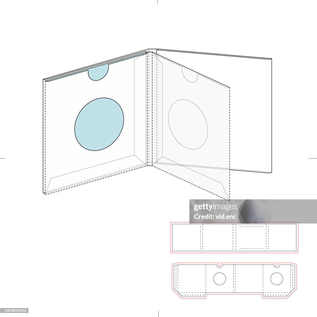 Custom Folder Envelope for CD and DVD