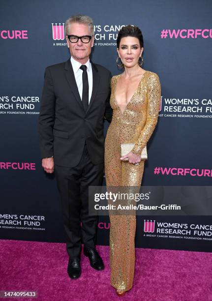Harry Hamlin and Lisa Rinna attend The Women's Cancer Research Fund's An Unforgettable Evening Benefit Gala 2023 at Beverly Wilshire, A Four Seasons...