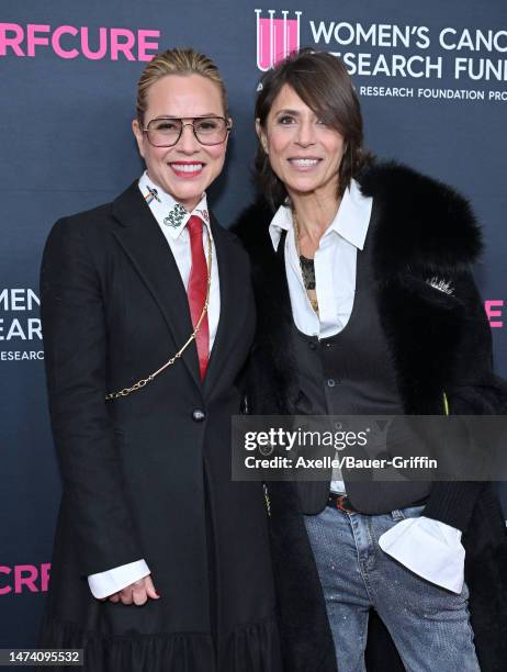 Maria Bello and Dominique Crenn attend The Women's Cancer Research Fund's An Unforgettable Evening Benefit Gala 2023 at Beverly Wilshire, A Four...