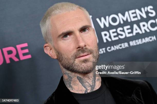 Adam Levine attends The Women's Cancer Research Fund's An Unforgettable Evening Benefit Gala 2023 at Beverly Wilshire, A Four Seasons Hotel on March...
