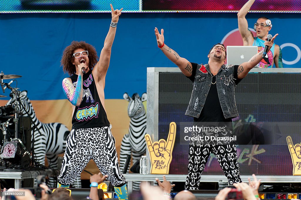 LMFAO Performs On ABC's "Good Morning America"