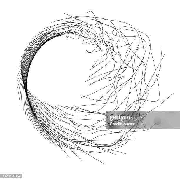 stockillustraties, clipart, cartoons en iconen met line pattern dissolving right - rangschikken