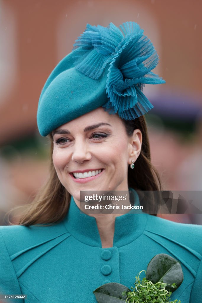 The Prince And Princess Of Wales Attend The St. Patrick's Day Parade