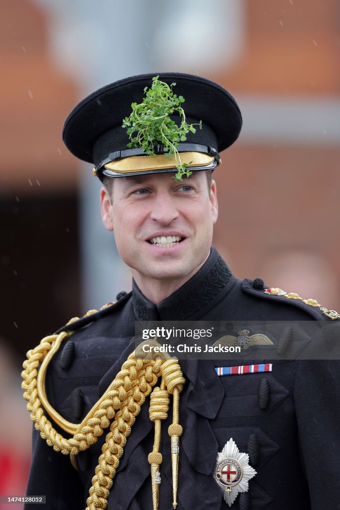 The Prince And Princess Of Wales Attend The St. Patrick's Day Parade