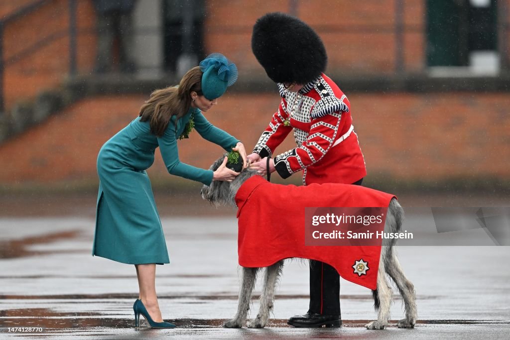 The Prince And Princess Of Wales Attend The St. Patrick's Day Parade