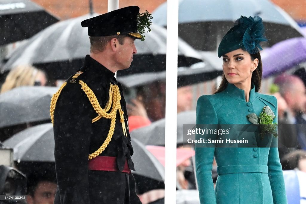 The Prince And Princess Of Wales Attend The St. Patrick's Day Parade