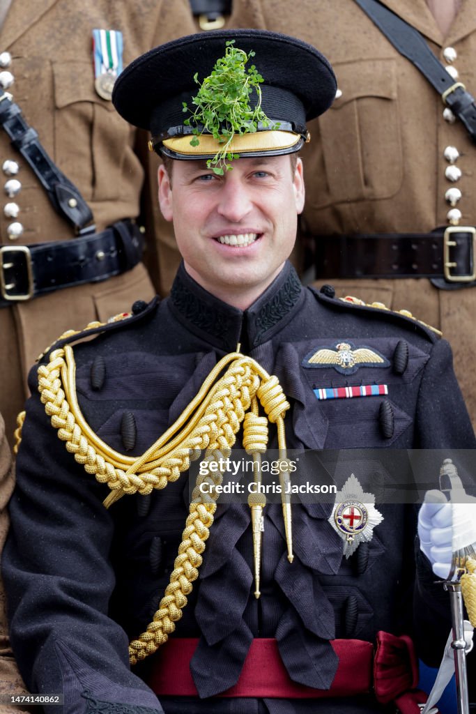 The Prince And Princess Of Wales Attend The St. Patrick's Day Parade