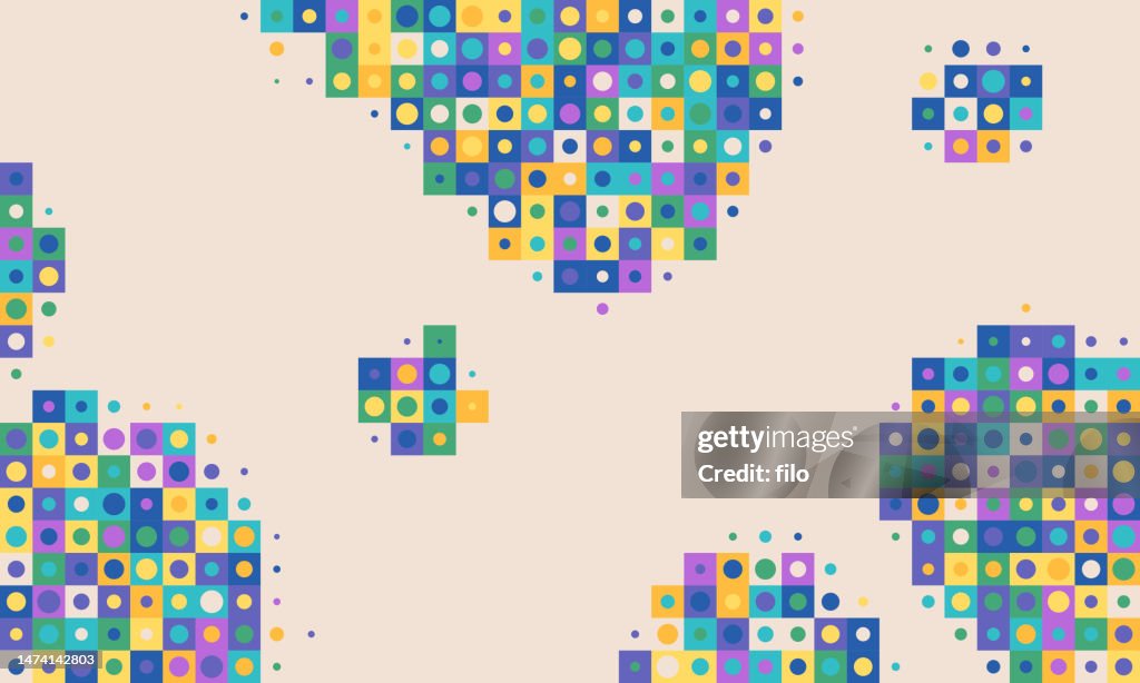 Abstract Dot Texture Matrix Pattern Background