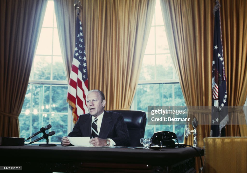 President Ford Announces Nixon Pardon