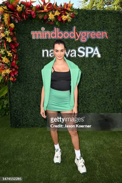 Gizele Oliveira attends Brazilian body care brand Nativa SPA's wellness event, co-hosted by mindbodygreen at The Sacred Space Miami on March 16, 2023...